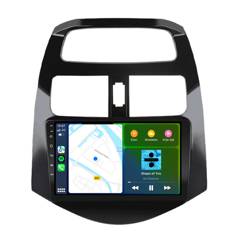 Chevrolet Spark | Android 13 | Autoradio | 2009 t/m 2015 | CarPlay & Android Auto-3