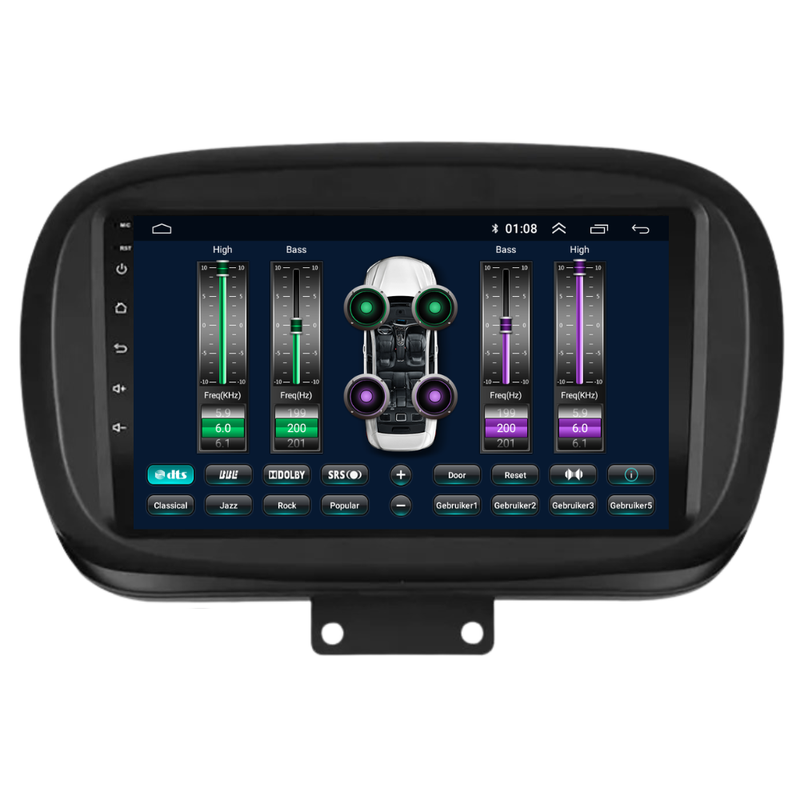 Fiat 500X  | Android 13 | Autoradio | 2015 t/m 2023 | Carplay & Android Auto-10