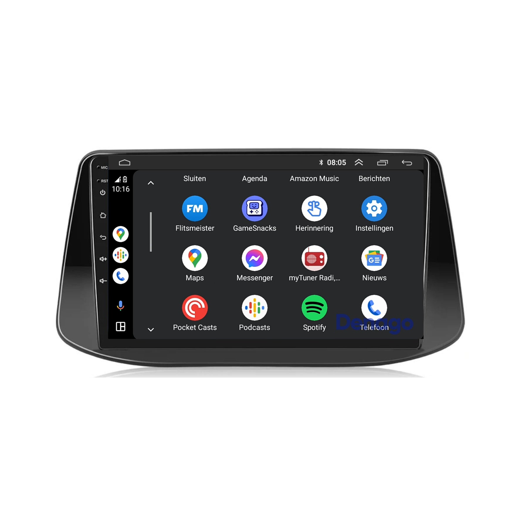 Hyundai i30 CarPlay autoradio | 2017 t/m 2018 | Denago DNG-A333 | 9 inch | Android 13 | Draadloos CarPlay & Android Auto