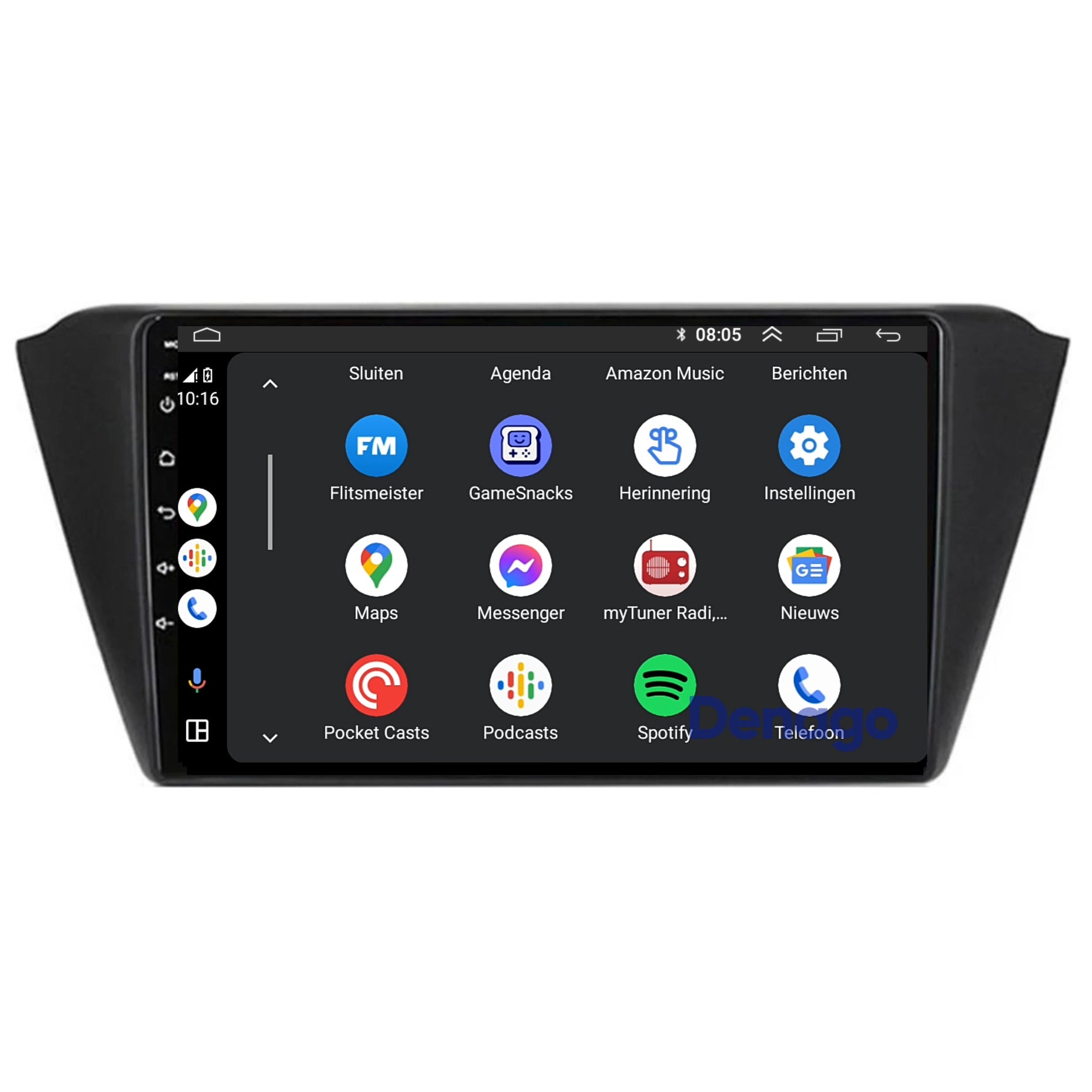 Skoda Fabia CarPlay autoradio | 2015 t/m 2021 | Denago DNG-A274 | 9 inch | Android 13 | Draadloos CarPlay & Android Auto
