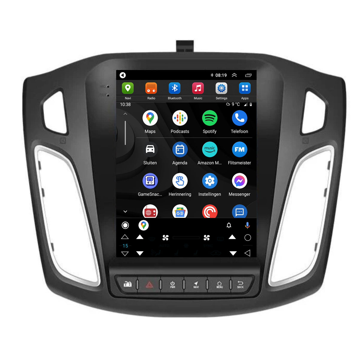 Ford Focus | Android 13 | Autoradio | 2011 t/m 2017 | CarPlay & Android Auto | Groot scherm-3