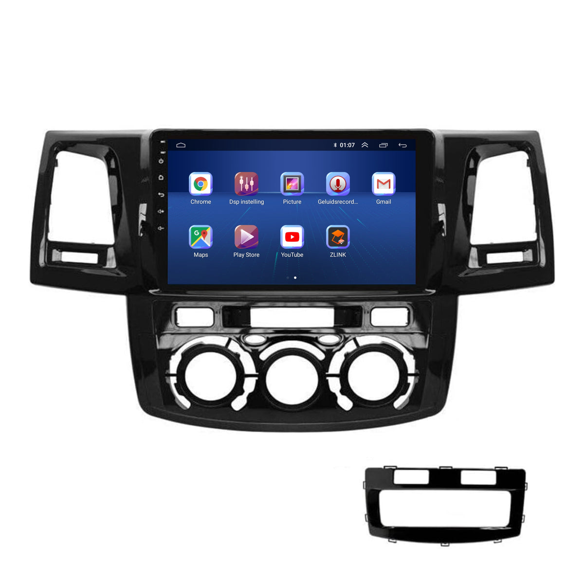 Autoradio CarPlay & Android Auto pour Toyota Hilux | 2008 à 2016 | Android 13 | Davilon | Pour climatisation manuelle-5