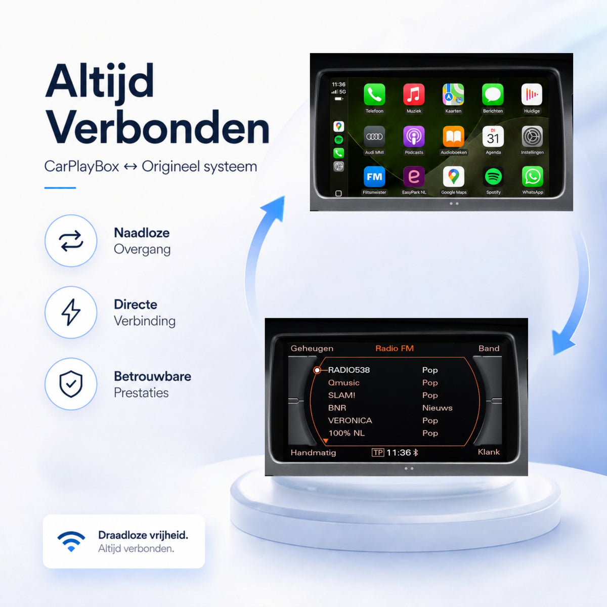 Audi Q7 | 2008 t/m 2014 | CarPlay & Android Auto Box | MMI 3G-5