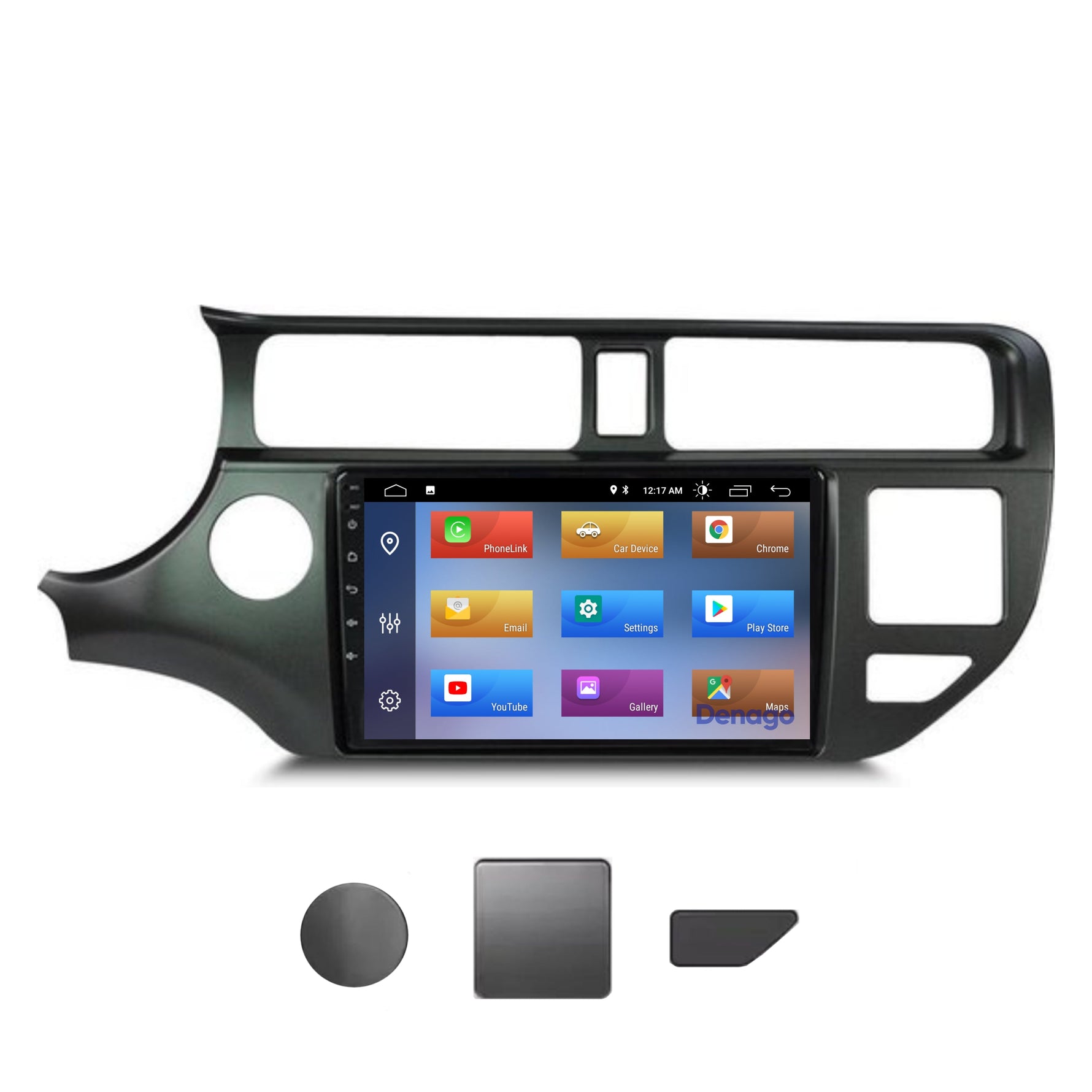 Kia Rio CarPlay autoradio | 2011 t/m 2014 | Denago DNG-A160 | 9 inch | Android 13 | Draadloos CarPlay & Android Auto