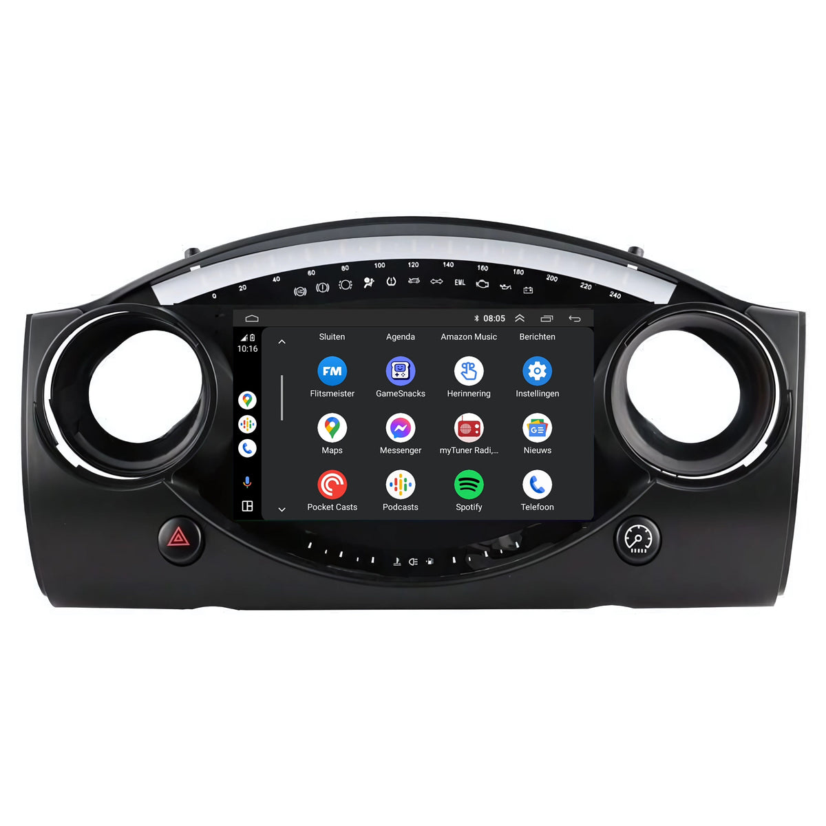Android 13 CarPlay Autoradio voor Mini Cooper R50/R52/R53 | 2000 t/m 2007-3