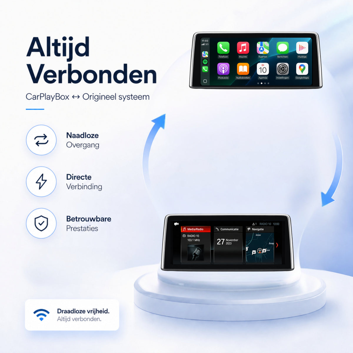 MINI Cabrio | 2018 t/m 2020 | CarPlay & Android Auto Box-5