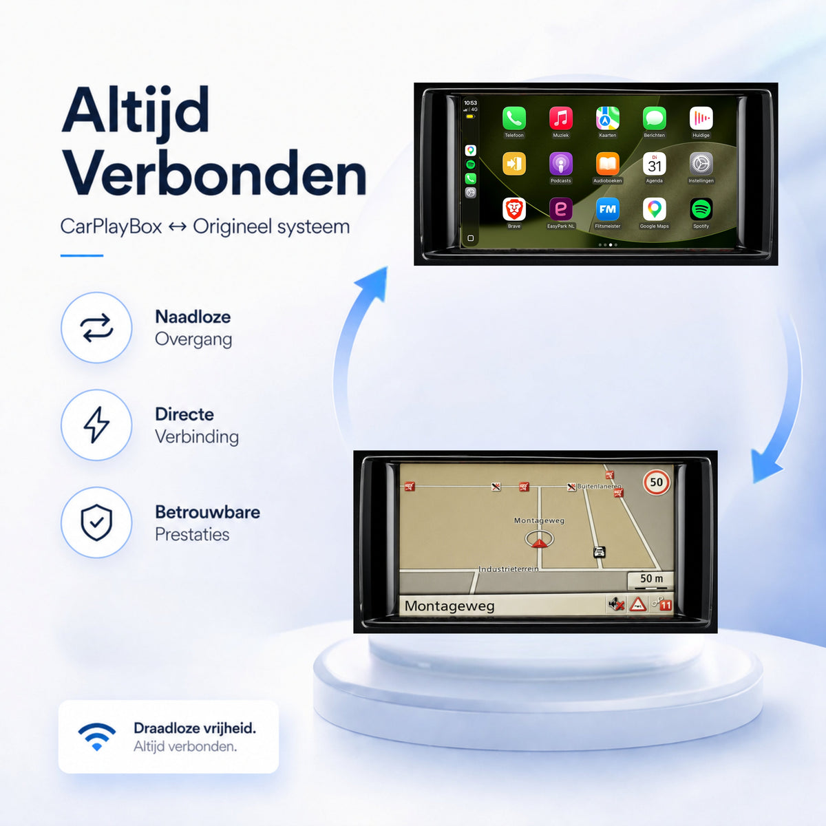 Mercedes GLK-Klasse | 2012 t/m 2015 | CarPlay & Android Auto Box | NTG 4.5-5