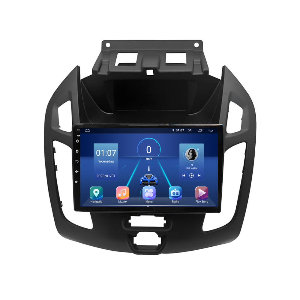Ford Transit Tourneo Connect CarPlay & Android Auto autoradio | 2013 t/m 2018 | Android 15 | Davilon | Zwart-2