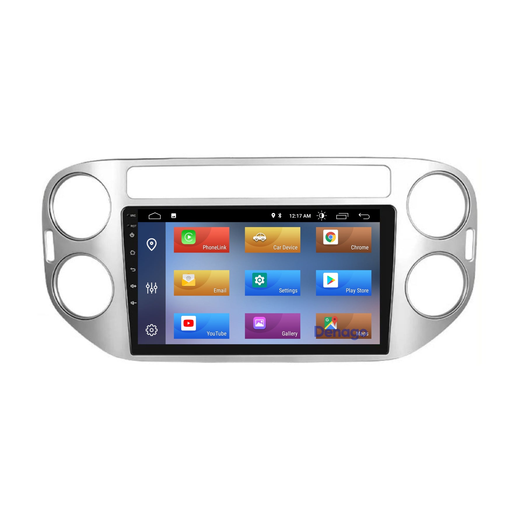 Volkswagen Tiguan CarPlay autoradio | 2007 t/m 2015 | Denago DNG-A120 | 9 inch | Android 13 | Draadloos CarPlay & Android Auto | Zilver