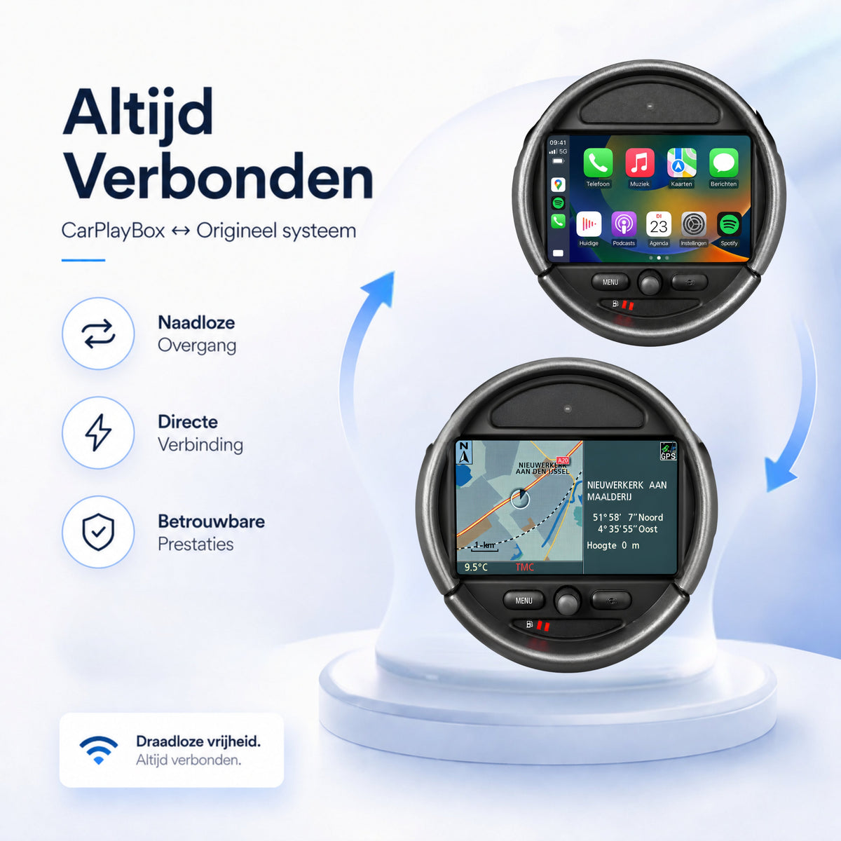 MINI Cooper | 2006 t/m 2010 | CarPlay & Android Auto Box-5