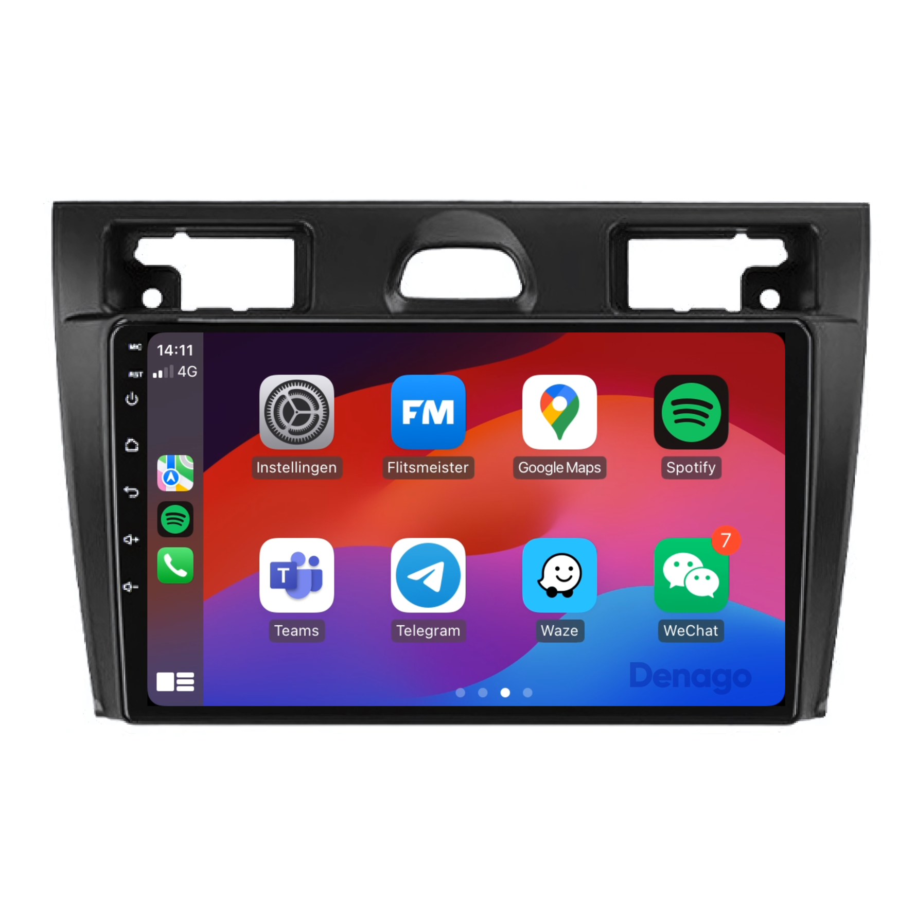 Ford Fiesta CarPlay autoradio | 2006 t/m 2008 | Denago DNG-A14 | 9 inch | Android 13 | Draadloos CarPlay & Android Auto