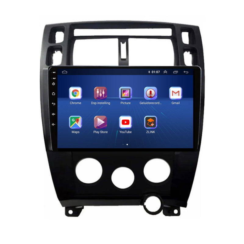 Hyundai Tucson CarPlay & Android Auto autoradio | 2004 t/m 2010 | Android 15 | Davilon | Zwart-4