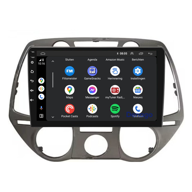 Hyundai i20 CarPlay autoradio | 2008 t/m 2014 | Denago DNG-A83 | 9 inch | Android 13 | Draadloos CarPlay & Android Auto-6