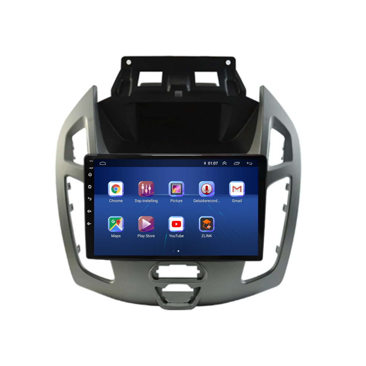 Ford Transit Tourneo Connect CarPlay & Android Auto autoradio | 2013 t/m 2018 | Android 15 | Davilon | Grijs-5