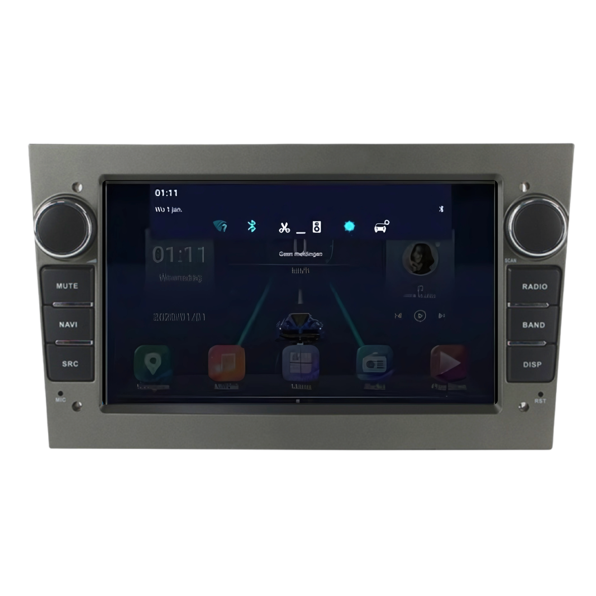 Opel CarPlay & Android Auto autoradio | 2000 t/m 2013 | Android 15 | Davilon | Opel Grijs-6
