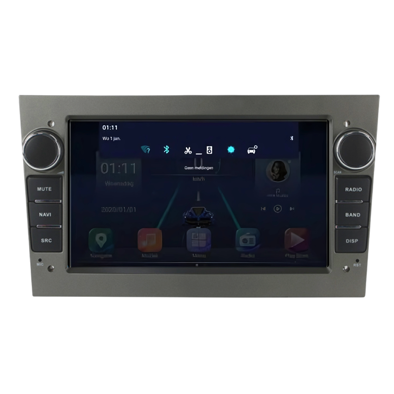 Opel CarPlay & Android Auto autoradio | 2000 t/m 2013 | Android 15 | Davilon | Opel Grijs-6