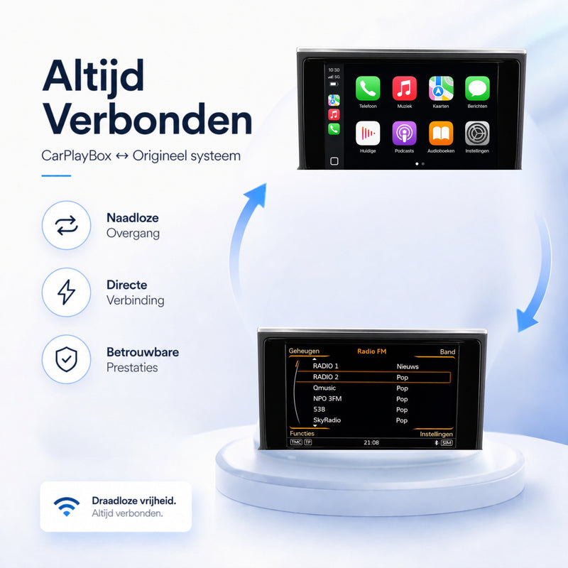 Davilon CarPlay & Android Auto Box | Geschikt voor Audi A6, Audi S6 en Audi RS6 | 2010 t/m 2018-5