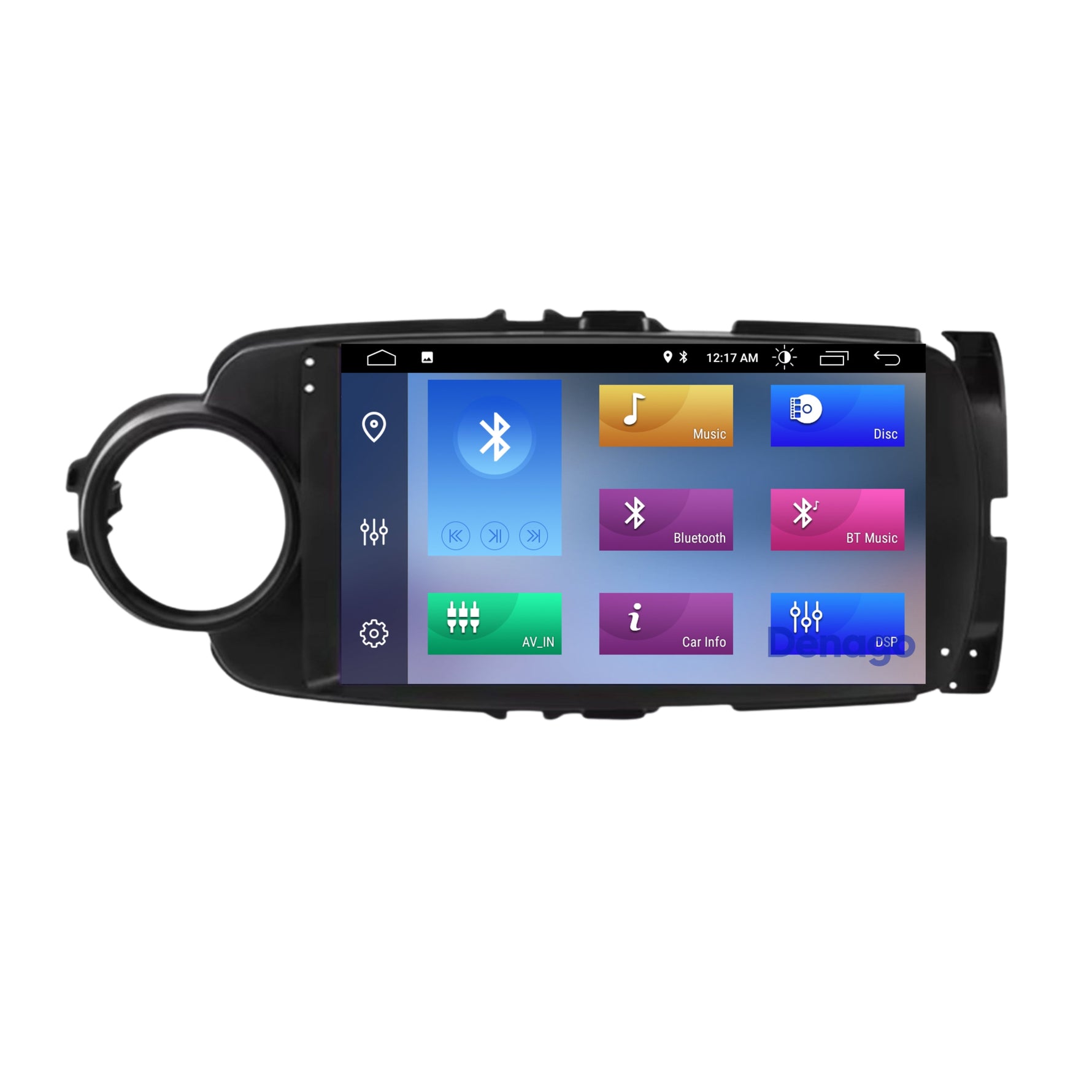 Toyota Yaris CarPlay autoradio | 2011 t/m 2019 | Denago DNG-A287 | 9 inch | Android 13 | Zwart | Draadloos CarPlay & Android Auto
