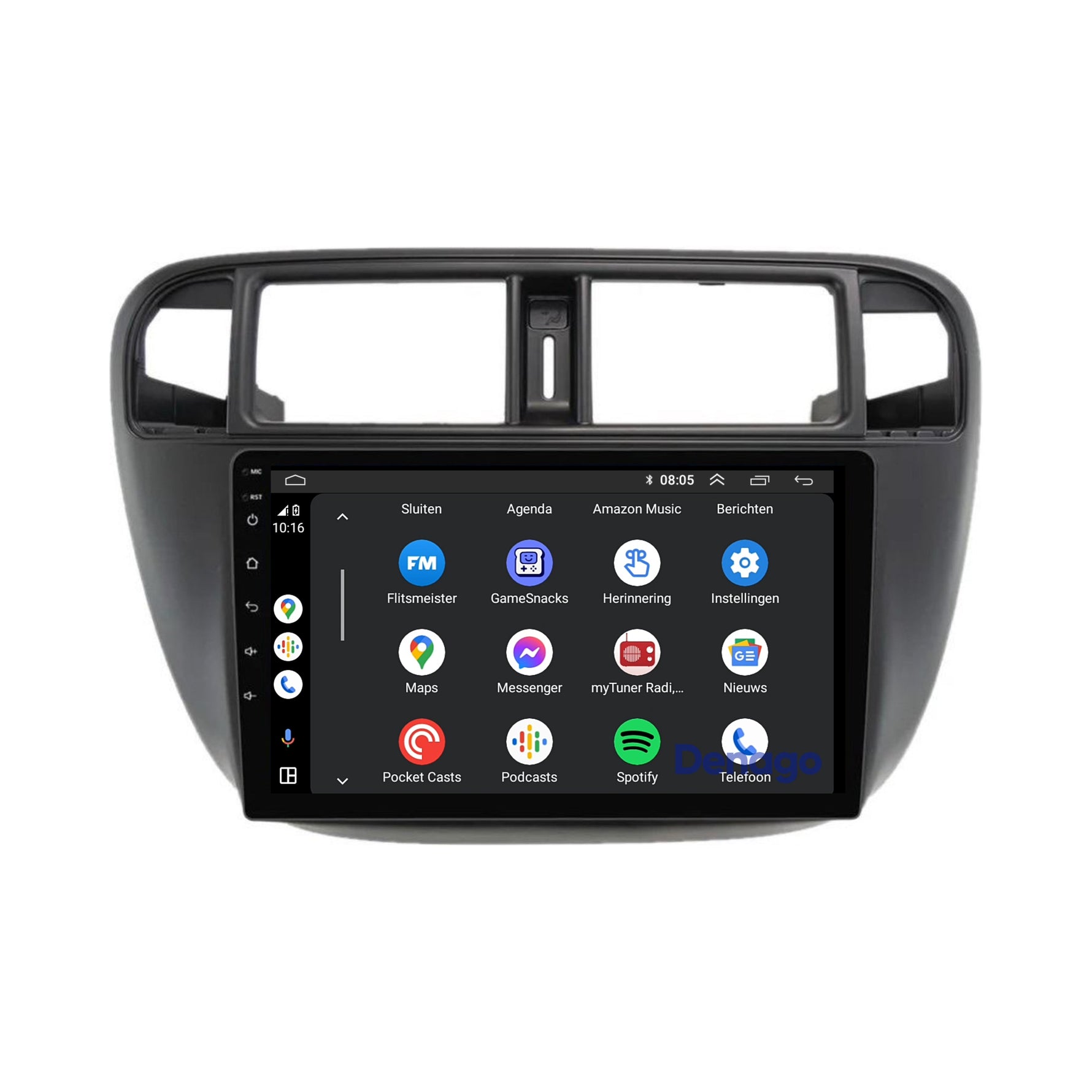 Honda Civic CarPlay autoradio | 1996 t/m 2000 | Denago DNG-A306 | 9 inch | Android 13 | Draadloos CarPlay & Android Auto