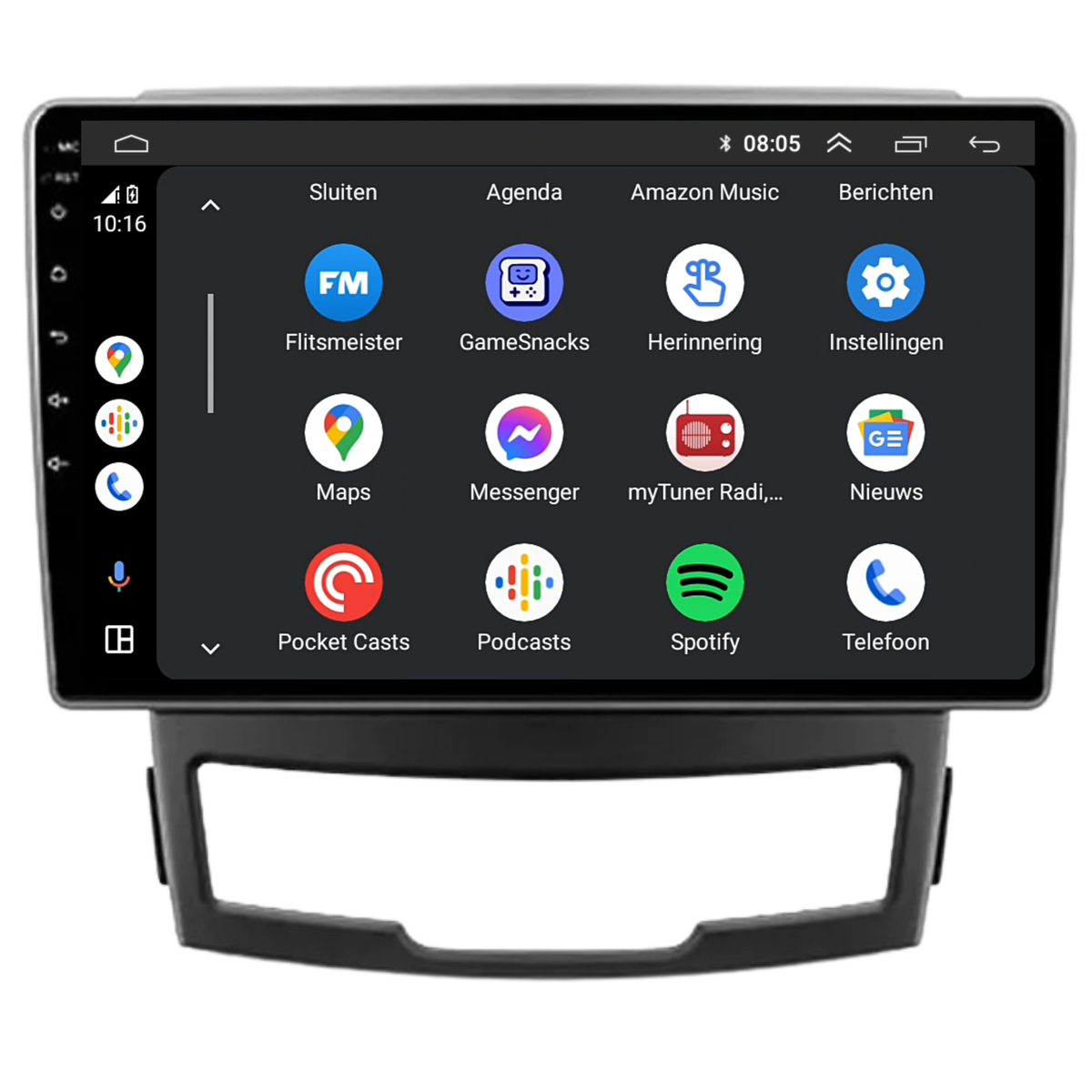 Ssangyong Korando | Android 13 | Autoradio | 2011 t/m 2014 | CarPlay & Android Auto-2