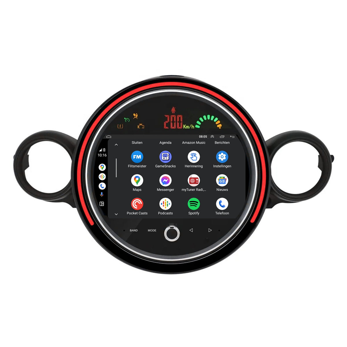 Mini Cooper R56 CarPlay & Android Auto autoradio | 2008 t/m 2013 | Android 15 | Davilon | 2GB RAM-3