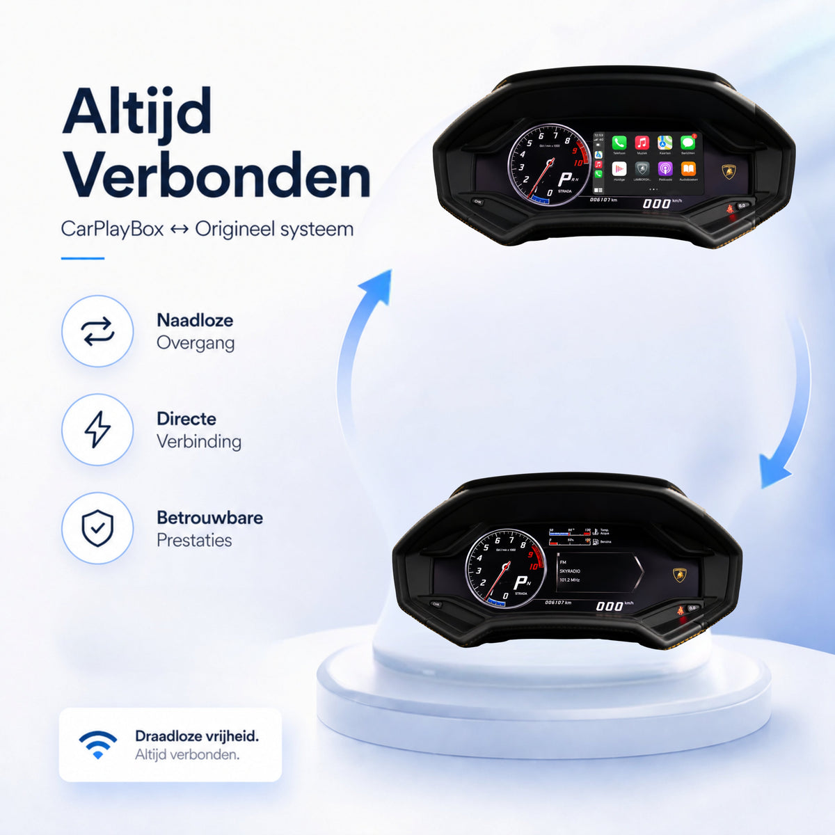 Lamborghini Huracan LP610 | 2015 t/m 2018 | CarPlay & Android Auto Box-4