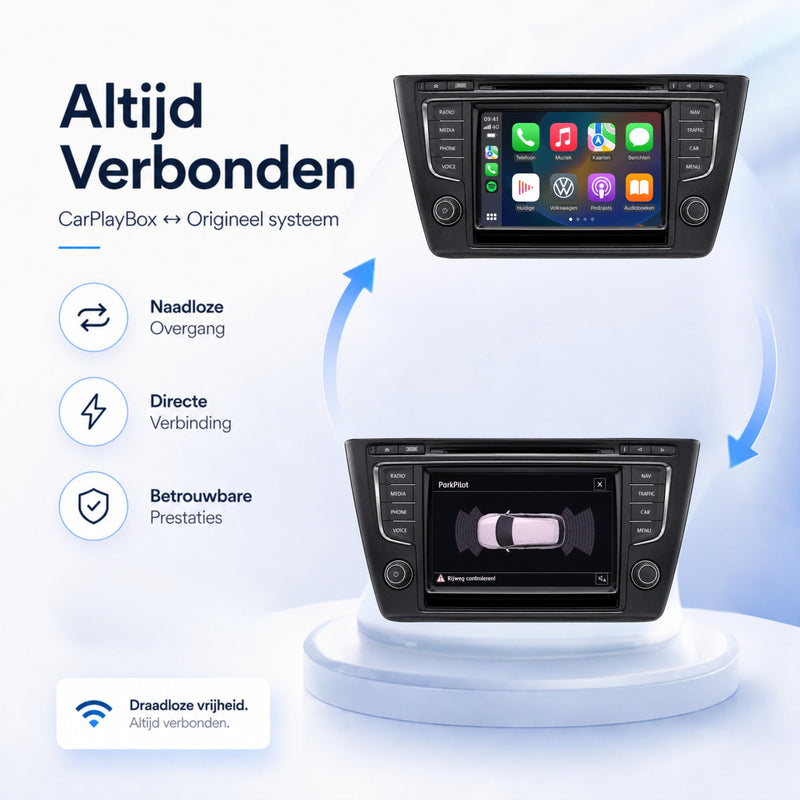 Volkswagen Tiguan | 2016 t/m 2023 | CarPlay & Android Auto Box | MIB-5