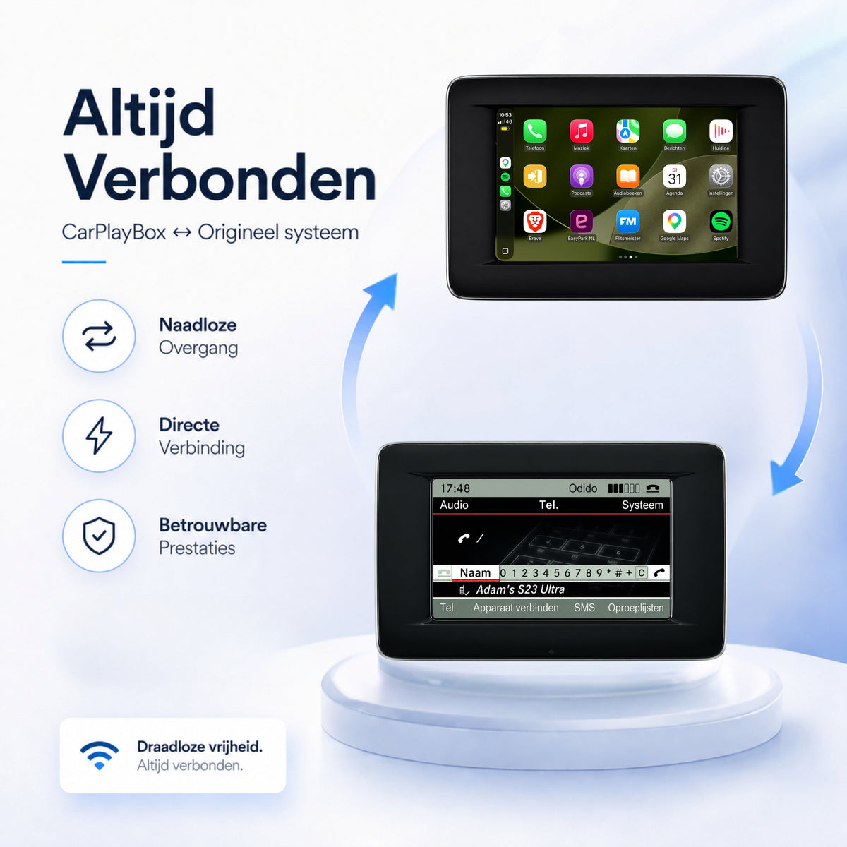 Mercedes B-Klasse | 2012 t/m 2015 | CarPlay & Android Auto Box | NTG 4.5-5