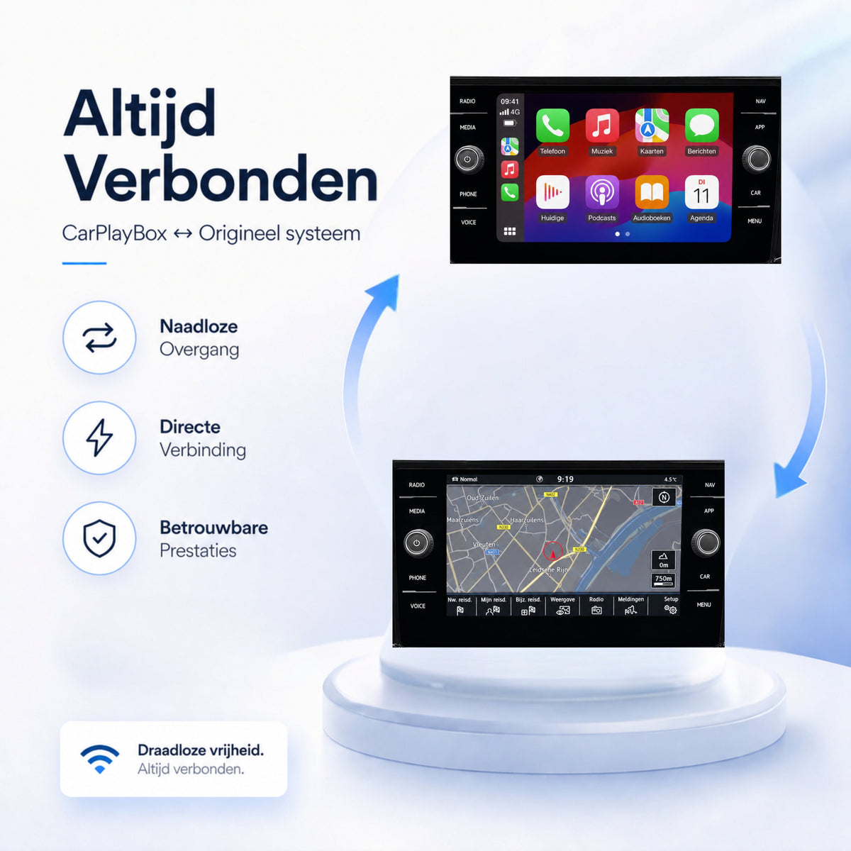 Volkswagen T-Cross | 2019 t/m 2026 | CarPlay & Android Auto Box | MIB-5