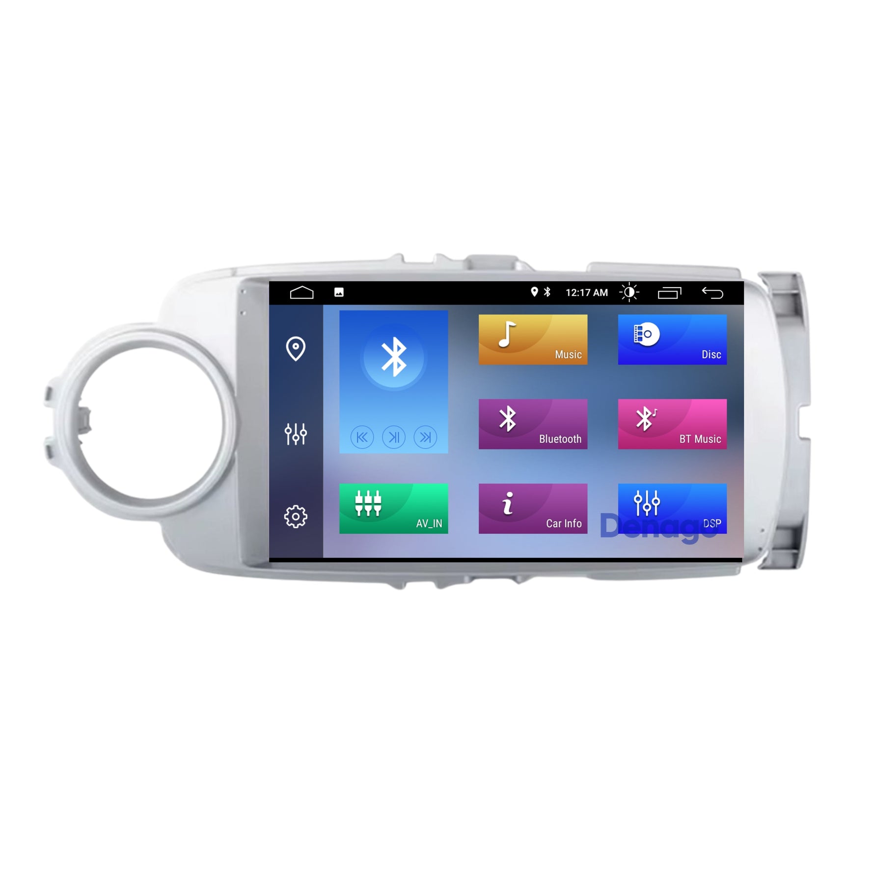 Toyota Yaris CarPlay autoradio | 2011 t/m 2019 | Denago DNG-A286 | 9 inch | Android 13 | Zilver | Draadloos CarPlay & Android Auto