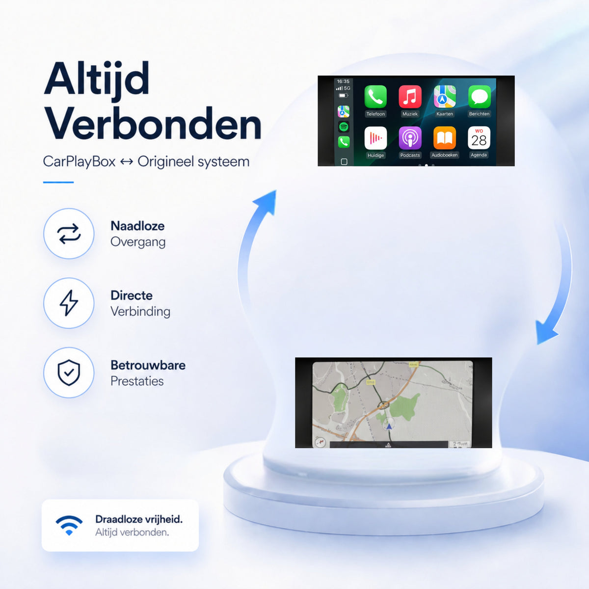 Volvo S80 | 2014 t/m 2016 | CarPlay & Android Auto Box | Sensus Connect-5