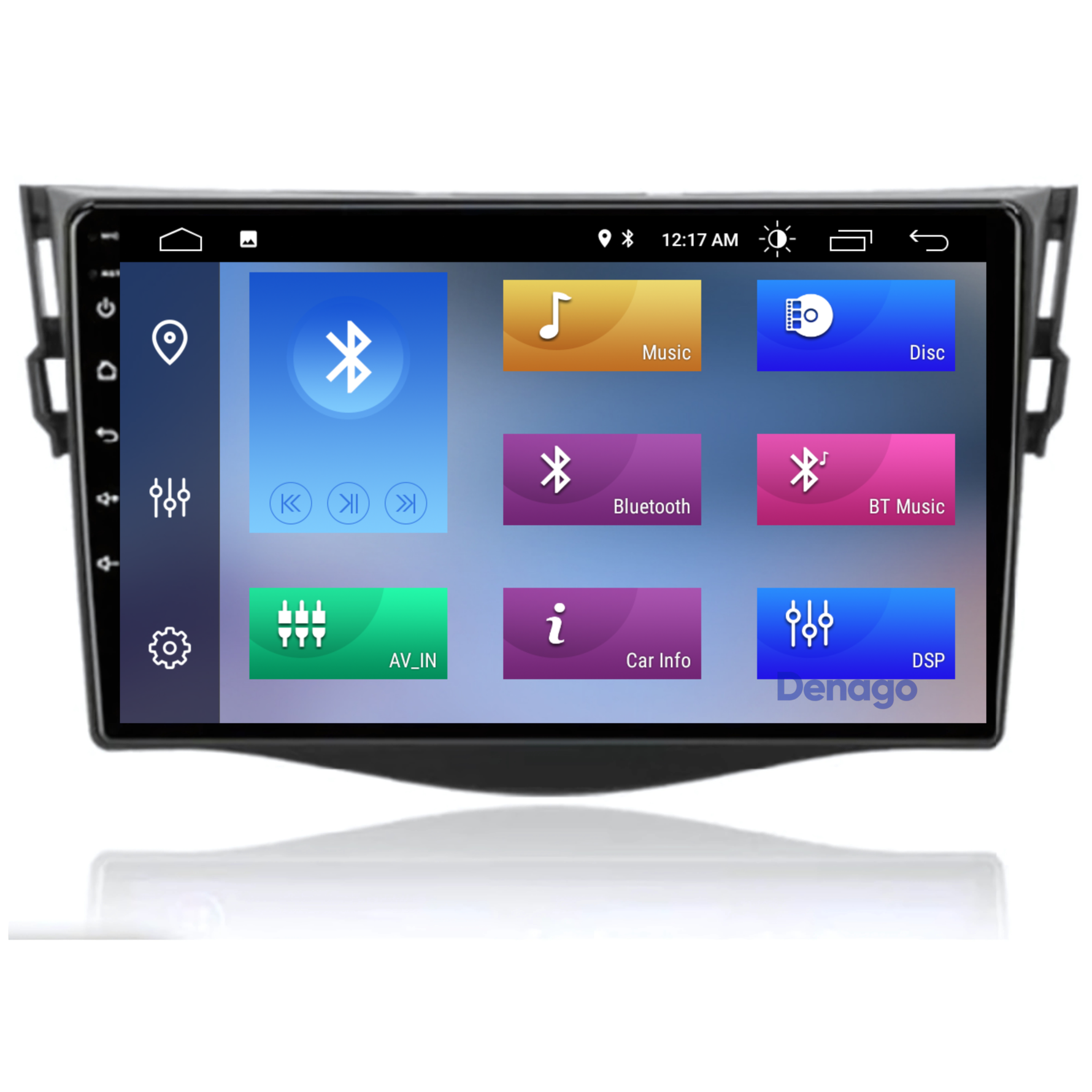 Toyota RAV4 CarPlay autoradio | 2006 t/m 2013 | Denago DNG-A39 | 9 inch | Android 13 | Draadloos CarPlay & Android Auto