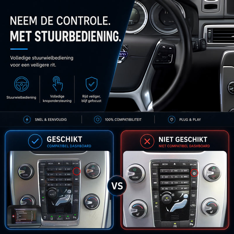 Volvo S80 | 2011 t/m 2014 | CarPlay & Android Auto Box | Sensus-6