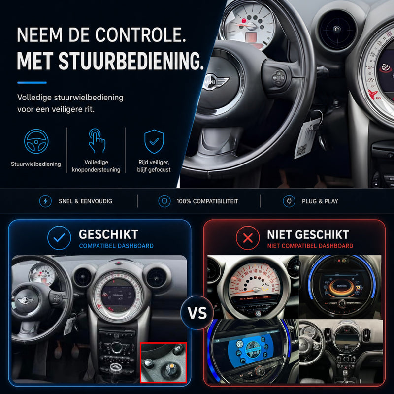 MINI Countryman | 2010 t/m 2015 | CarPlay & Android Auto Box-6
