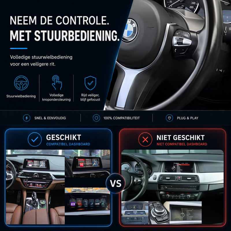BMW 6 Serie F06/F12/F13 | 2016 t/m 2020 | CarPlay & Android Auto Box | NBT EVO-6