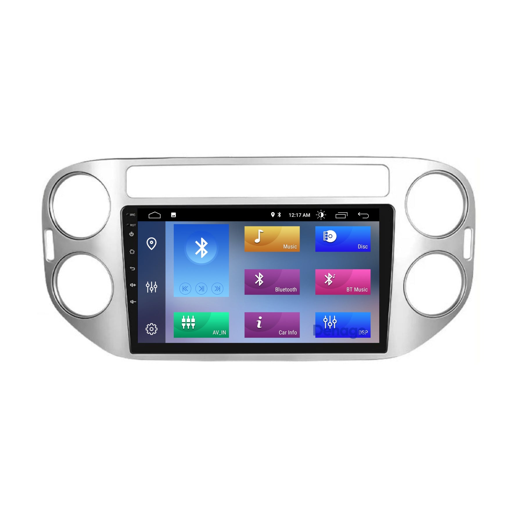Volkswagen Tiguan CarPlay autoradio | 2007 t/m 2015 | Denago DNG-A120 | 9 inch | Android 13 | Draadloos CarPlay & Android Auto | Zilver