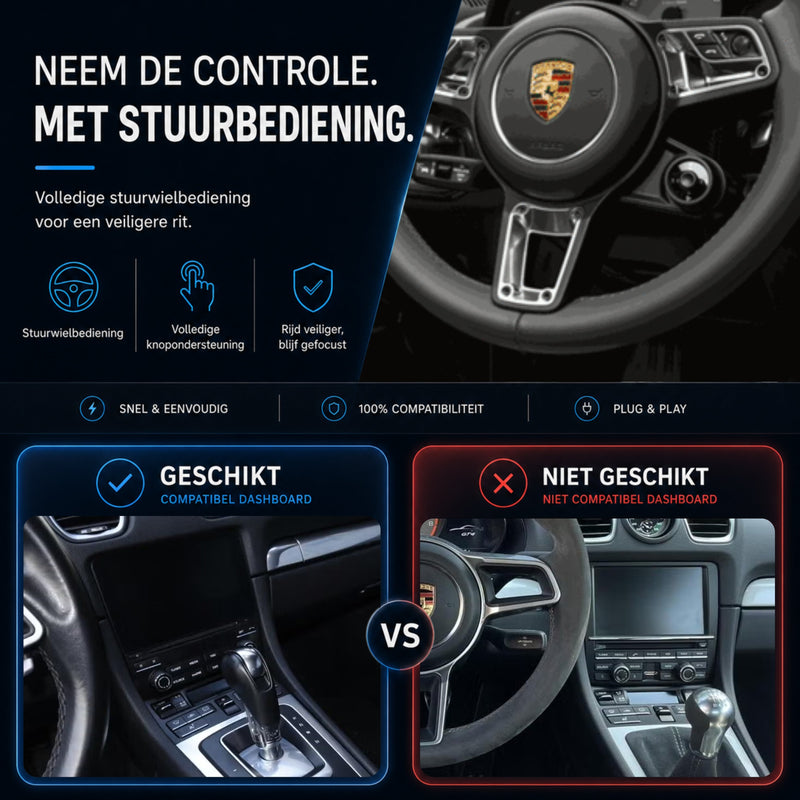 Porsche Cayman (982) | 2016 t/m 2024 | CarPlay & Android Auto Box | PCM 4.0-6