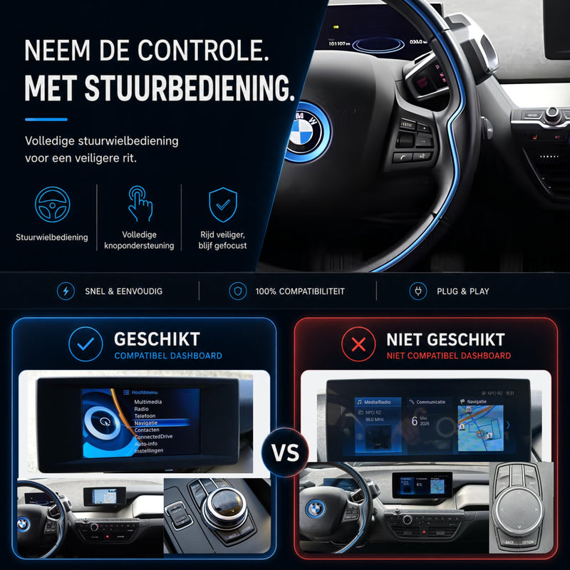 BMW i3 I01 | 2013 t/m 2018 | CarPlay & Android Auto Box | NBT-6