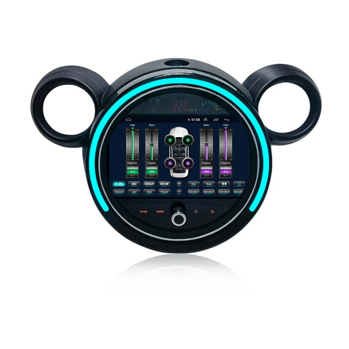 Mini Cooper Countryman R60 CarPlay & Android Auto autoradio | 2011 t/m 2014 | Android 15 | Davilon | Met LED-verlichting-8