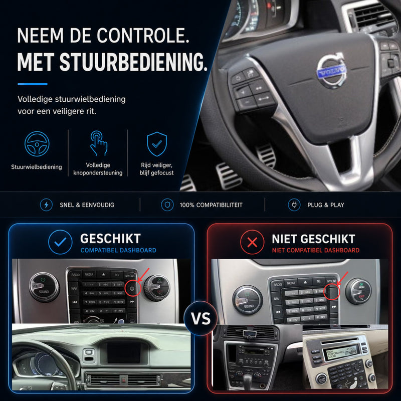 Volvo XC70 | 2014 t/m 2016 | CarPlay & Android Auto Box | Sensus Connect-6