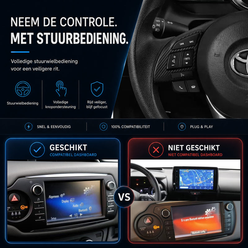 Toyota Yaris | 2017 t/m 2020 | CarPlay & Android Auto Box | Touch 2 | Fujitsu-6