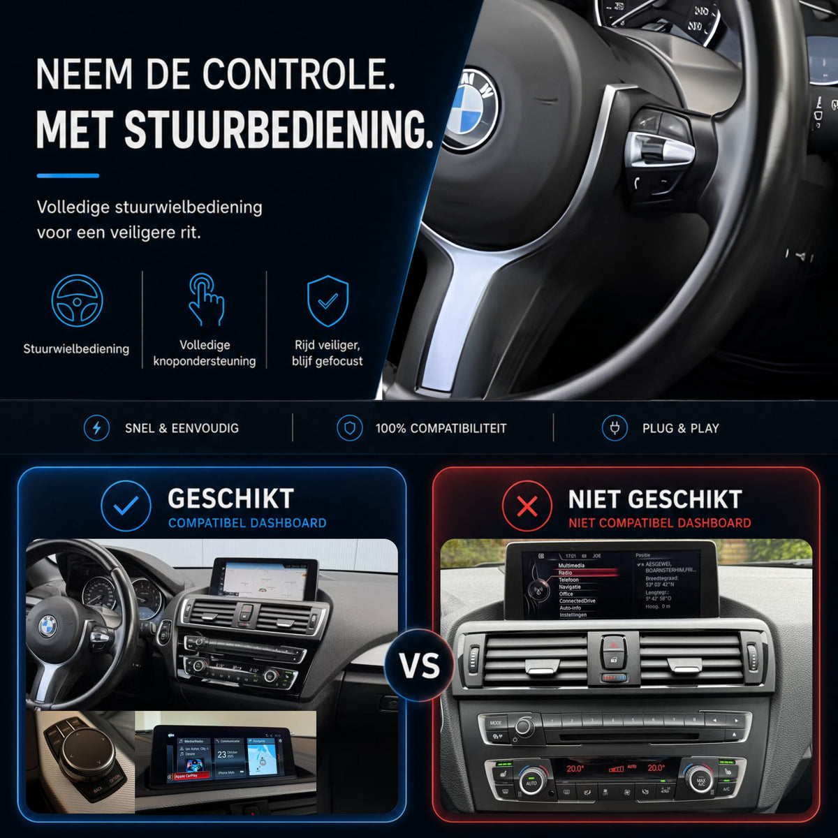 BMW 2 Serie F22/F23 | 2016 t/m 2021 | CarPlay & Android Auto Box | NBT EVO-6
