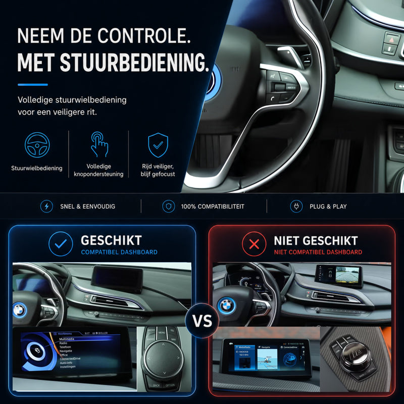 BMW i8 I12 | 2014 t/m 2018 | CarPlay & Android Auto Box | NBT-6