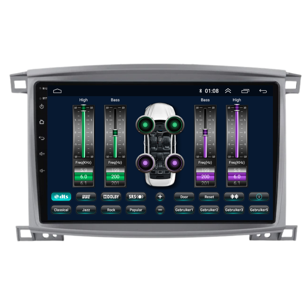 Toyota Land Cruiser LC100 | Android 13 | Autoradio | 2005 t/m 2007 | CarPlay & Android Auto-10