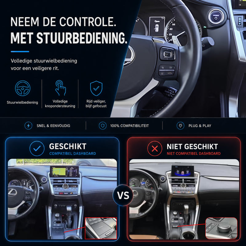 Lexus NX | 2018 t/m 2021 | CarPlay & Android Auto Box | Grote touchpad-6