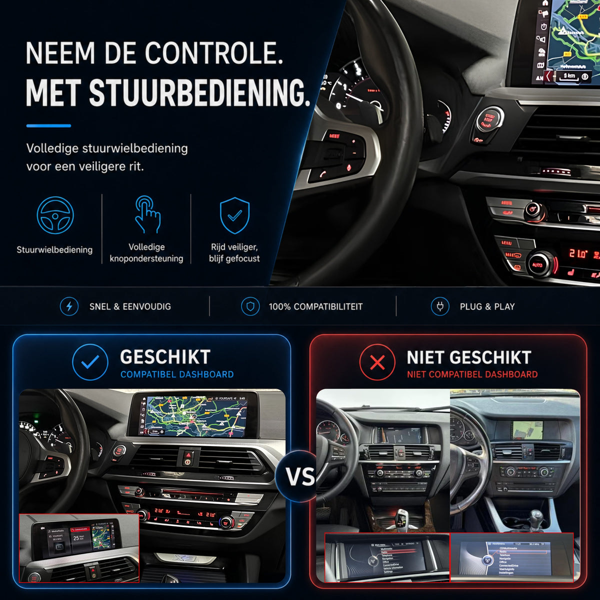 BMW X3 G01 | 2017 t/m 2021 | CarPlay & Android Auto Box | NBT EVO-6
