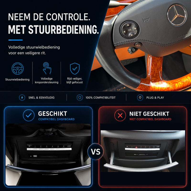 Mercedes S-Klasse | 2005 t/m 2009 | CarPlay & Android Auto Box | NTG 3.0-6