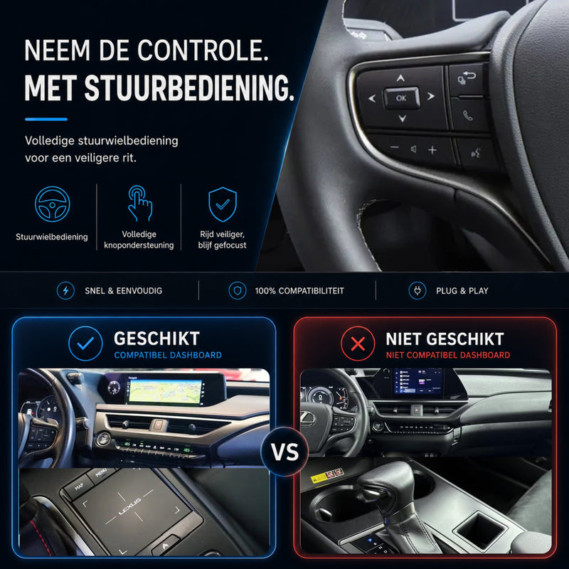 Lexus UX | 2019 t/m 2022 | CarPlay & Android Auto Box | Grote touchpad-6