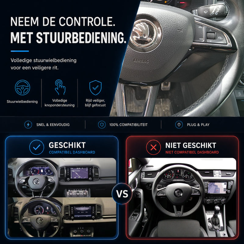 Škoda Karoq | 2016 t/m 2021 | CarPlay & Android Auto Box | MIB-6