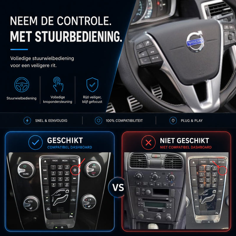 Volvo V40 | 2014 t/m 2020 | CarPlay & Android Auto Box | Sensus Connect-6